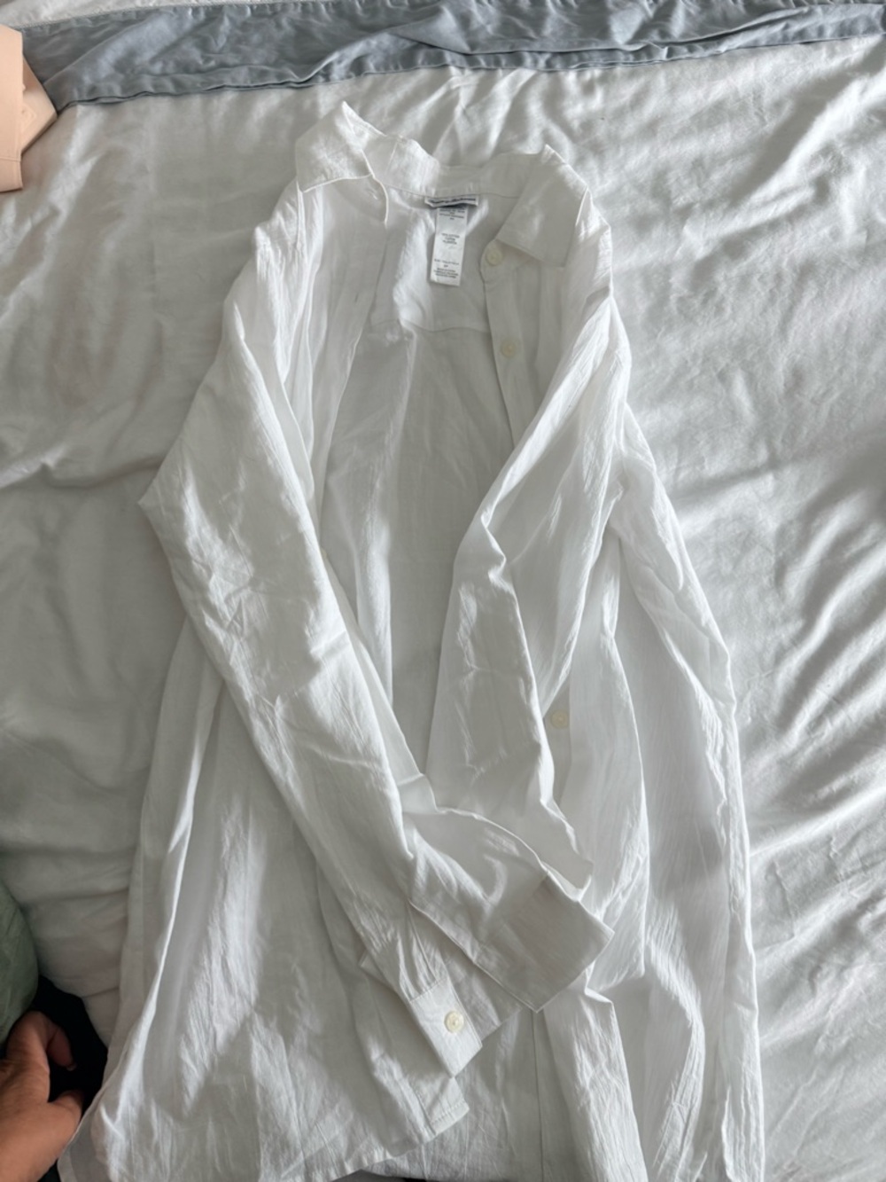 Tommy Bahama White Cotton Button-Up Shirt
